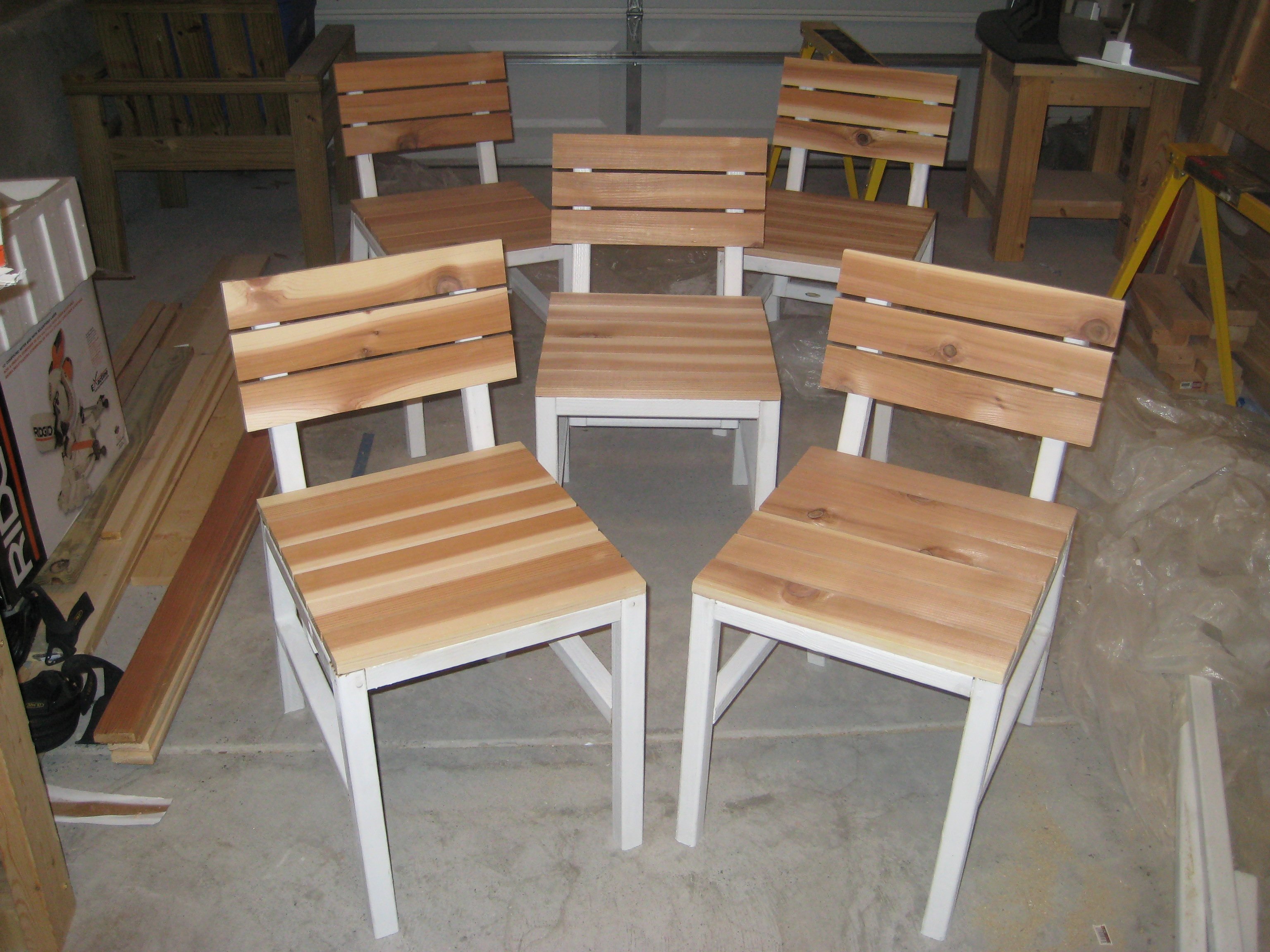 Diy outdoor best sale dining chairs